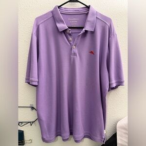 Tommy Bahama IslandZone Lavender Polo Shirt Golf Sailing Quiet Luxury UPF 30